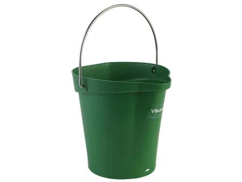 Hygiene 5688-2 emmer, 6 liter groen, maatverdeling en schenktuit