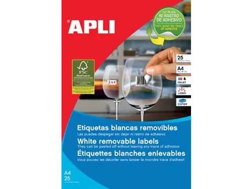 Apli Afneembare Witte Etiketten 35.6x16.9mm