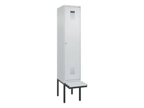 locker met bank,HxBxD 2120x400x815mm,1vak,vak B 400mm,cilinderslot