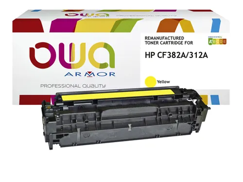 Tonercartridge OWA alternatief tbv HP CF382A geel