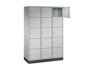 grootvolume-lockersysteem,HxBxD 1950x1220x500mm,3x5vakken,cil.-slot - 1