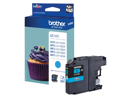 Inktcartridge Brother LC-123C blauw