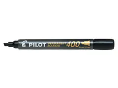 Pilot Permanent Marker 400 Brede Schuine punt Zwart