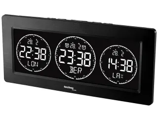 Wereldklok Technoline WT 458 232x99x48mm zwart - 1