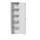 universele kast,HxBxD 2000x525x350mm,4xStalen bodem,draaigrendelslot