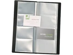 Visitekaartenmap Voor 96 Kaarten Zwart