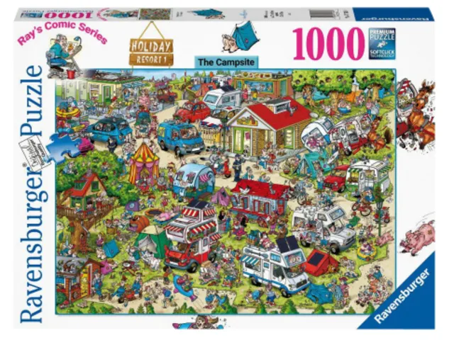 Puzzel Ray Comics Holiday resort 1 The campsite 1000 stukjes