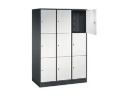 grootvolume-lockersysteem,RAL 7021/RAL 7035,HxBxD 1950x1220x600mm