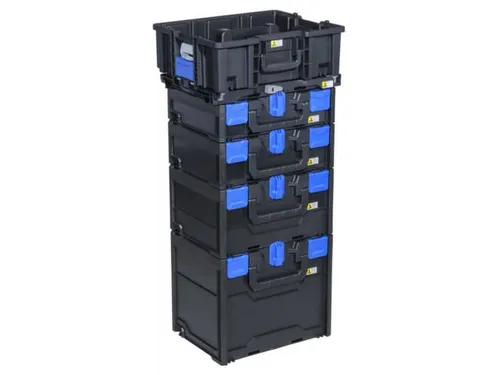Assortimentskoffer,HxBxD 118x396x296mm,ABS,koffer zwart