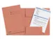 Dossiermap Esselte folio 3 kleppen manilla 275gr oranje