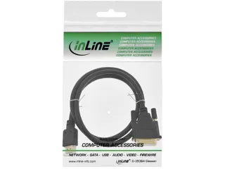 Kabel inLine HDMI DVI 18+1 pin M/M 2 meter zwart - 2