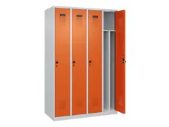 locker voor scheiding van kleding,HxBxD 1850x1200x500mm,4vak