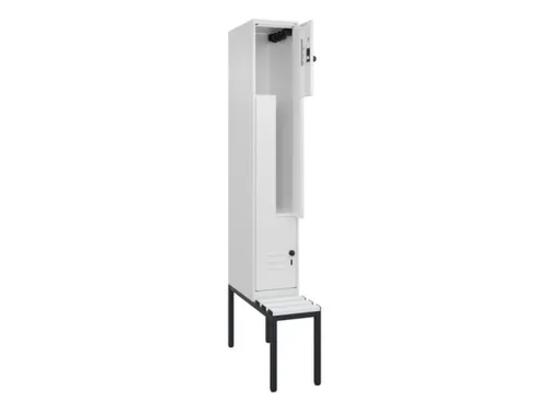 Z-garderobekast,HxBxD 2120x300x815mm,2vak,vak B 300mm,draaigrendel