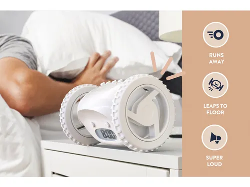 Wekker Clocky wit