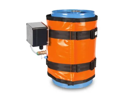 Verwarmingsmantel,V. 30L Vat,Buiten Glasvezel/Silicone,Oranje