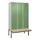 locker met bank,HxBxD 2120x1200x815mm,3vak,vak B 400mm,cil.-slot