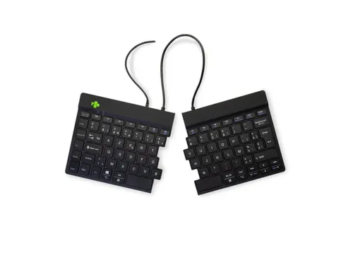 Split Break V2 ergonomisch toetsenbord Azerty BE Zwart bedraad