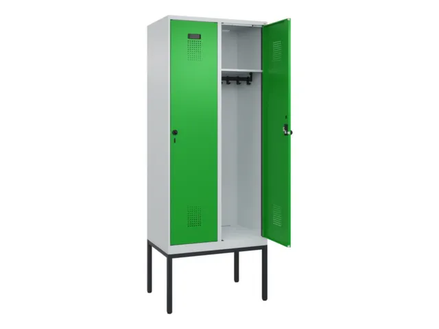 locker,HxBxD 2120x800x500mm,2vak,vak B 400mm,draaigrendel