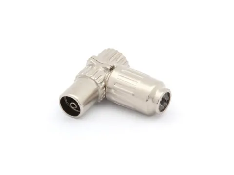 Haakse TV-Plug 9.5mm/2.3mm - Vrouwelijk - Metaal