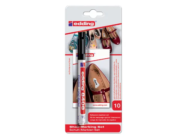 Viltstift edding 8408 schoenmarker rond zwart 0.75mm