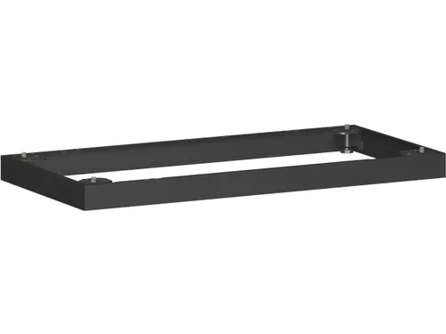 sokkel,v. kantoorstelling,HxB 50x800mm,metaal,zwart