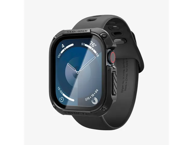 Spigen Tough Armor Hoes Apple Watch 10 46mm Zwart