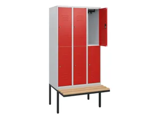 Dubbeldekse dekenkist,HxBxD 1950x900x815mm,3x2vak.,vak B 300mm - 2