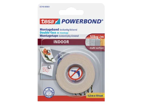 Dubbelzijdige plakband Tesa foam 19mmx1.5m