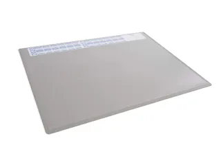 Schrijfonderlegger Grijs 650x500mm met transparant afdekvel - 1