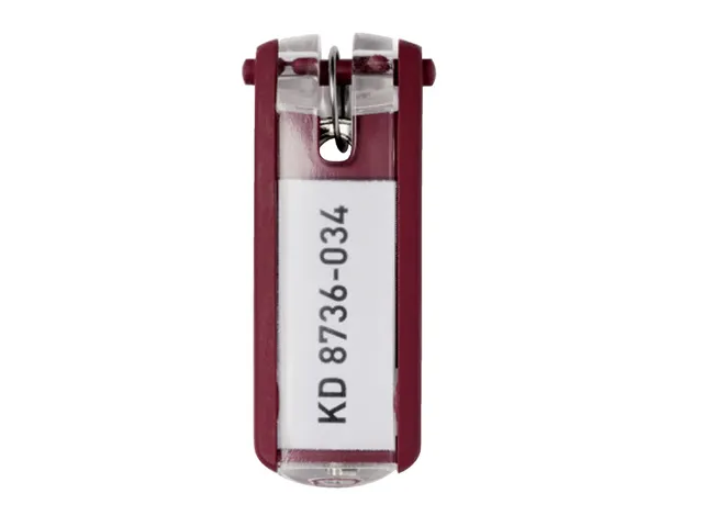 Sleutellabel Durable 1957 met ring rood