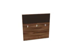 baliepaneel bureau aanbouw achter NP-tiepolo nut BN2036-bruin 1200mm