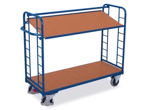 Bijzetwagen 400kg 1570x637mm 2 Etages Incl. Bodemplaat Hout