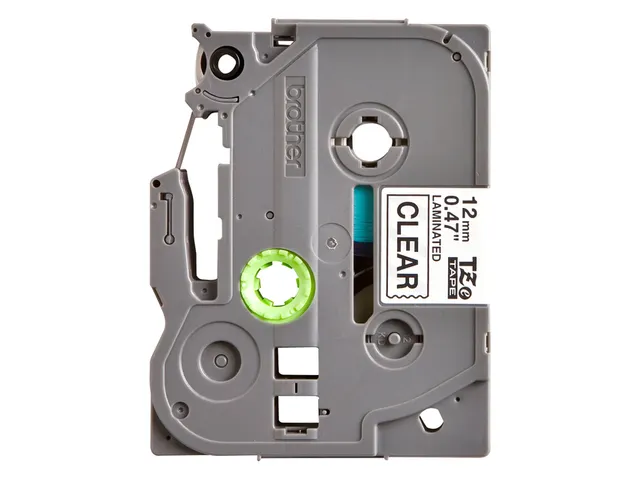 Labeltape Brother P-touch TZe-131 standaard 12mm zwart op transparant