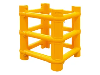 zuilbescherming,HxBxD 1000x390-890x390-890mm,op maat te snijden,PE - 1