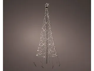 Lumineo ijzer Kerstboom met LED-verlichting 70x200cm - 1