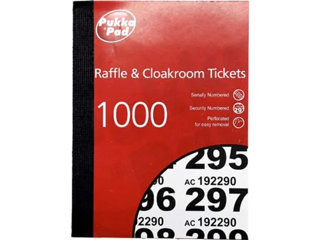 Genummerde Loterij- En Garderobetickets 1-1000
