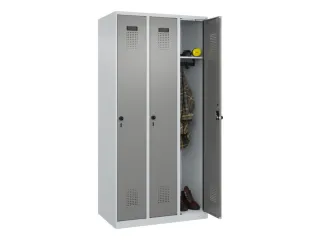 locker,HxBxD 1850x900x500mm,3vak,vak B 300mm,draaigrendel - 1