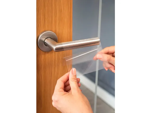 Antimicrobiële beschermfolie 199,6 x 143,5 mm, transparant permanent