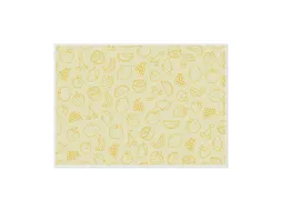 Placemat 45x32cm PVC Fruit Abstract Geel 6 Stuks