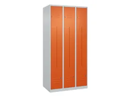 Z-garderobekast,HxBxD 1850x900x500mm,vak B 150/300mm,cil.-slot