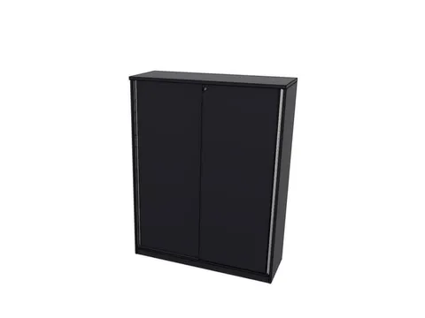 schuifdeurkast,HxBxD 1545x1200x445mm,CC-zwart