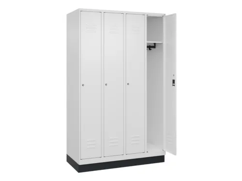 locker,HxBxD 1950x1200x500mm,4vak,vak B 300mm,cil.-slot,sokkel