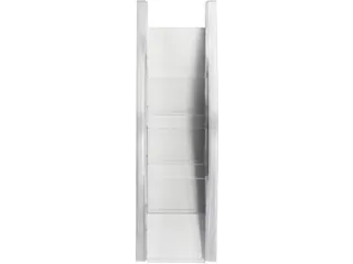wandfolderhouder,HxBxD 540x169x80mm,v. 4xDIN lang - 2