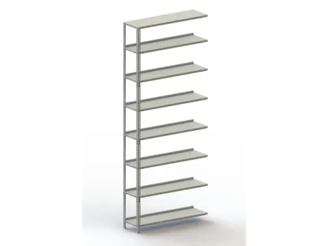 magazijnstelling,aanbouwveld,HxBxD 2500x1002x304mm,veldl. 800kg