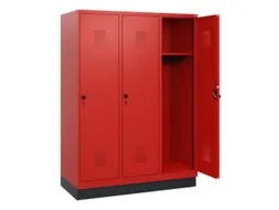 schoollocker,HxBxD 1630x1200x500mm,3vak,vak B 400mm,draaigrendel