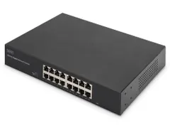 DIGITUS 16-poort gigabit switch, 19 inch, onbeheerd
