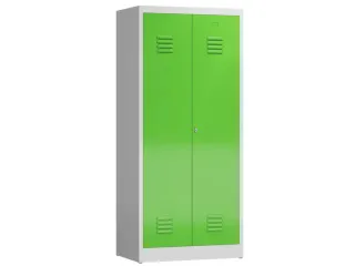 garderobekast 1800x800x500mm 2vak klink RAL7035 RAL6018 - 1