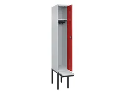 locker met bank,HxBxD 2120x300x815mm,1vak,vak B 300mm,cilinderslot