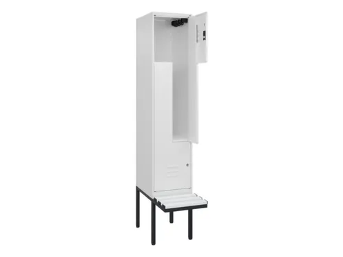 Z-garderobekast,HxBxD 2120x400x815mm,2vak,vak B 400mm,cil.-slot