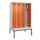 locker met bank,voor scheiding van kleding,HxBxD 2120x1200x815mm,4vak